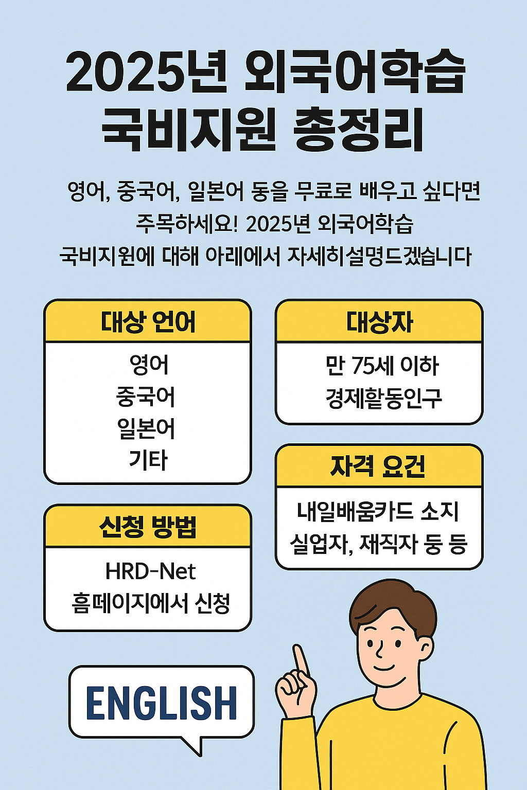 외국어 국비지원, 어떤 혜택인가요?