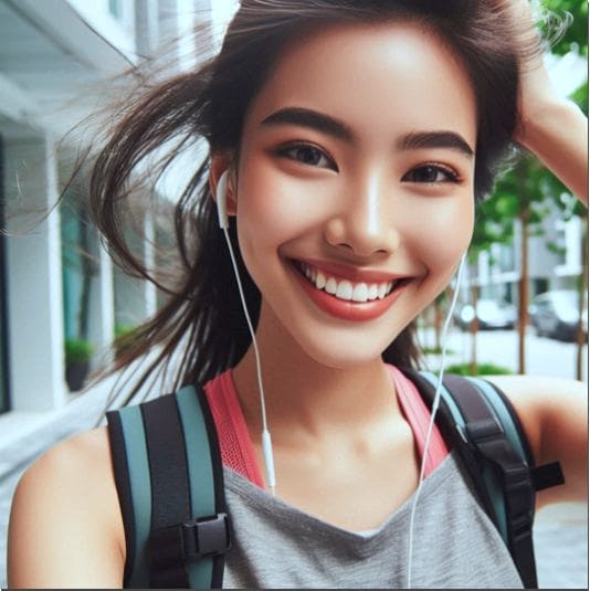 신진대사가 활발한 젊은 여성