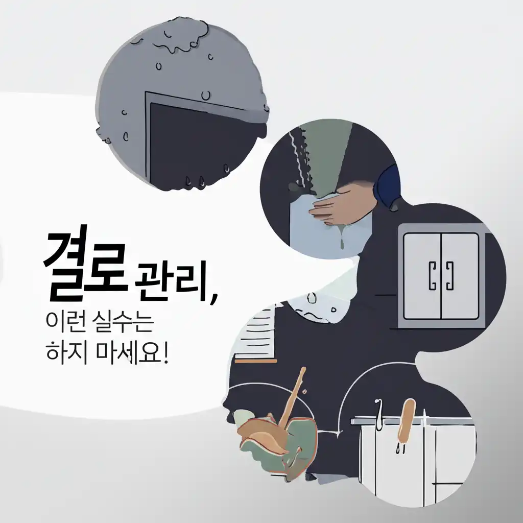 결로 관리를 위해 가습기를 과도하게 사용하거나 환기를 소홀히 하는 흔한 실수와 주의사항
