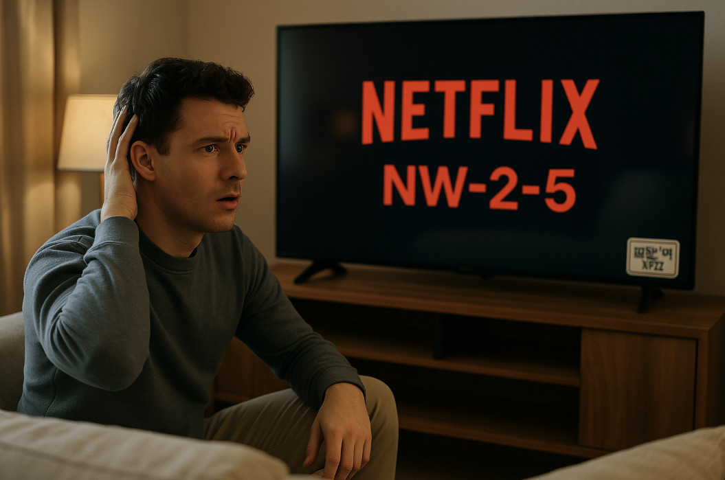 넷플릭스 nw-2-5 에러코드 화면