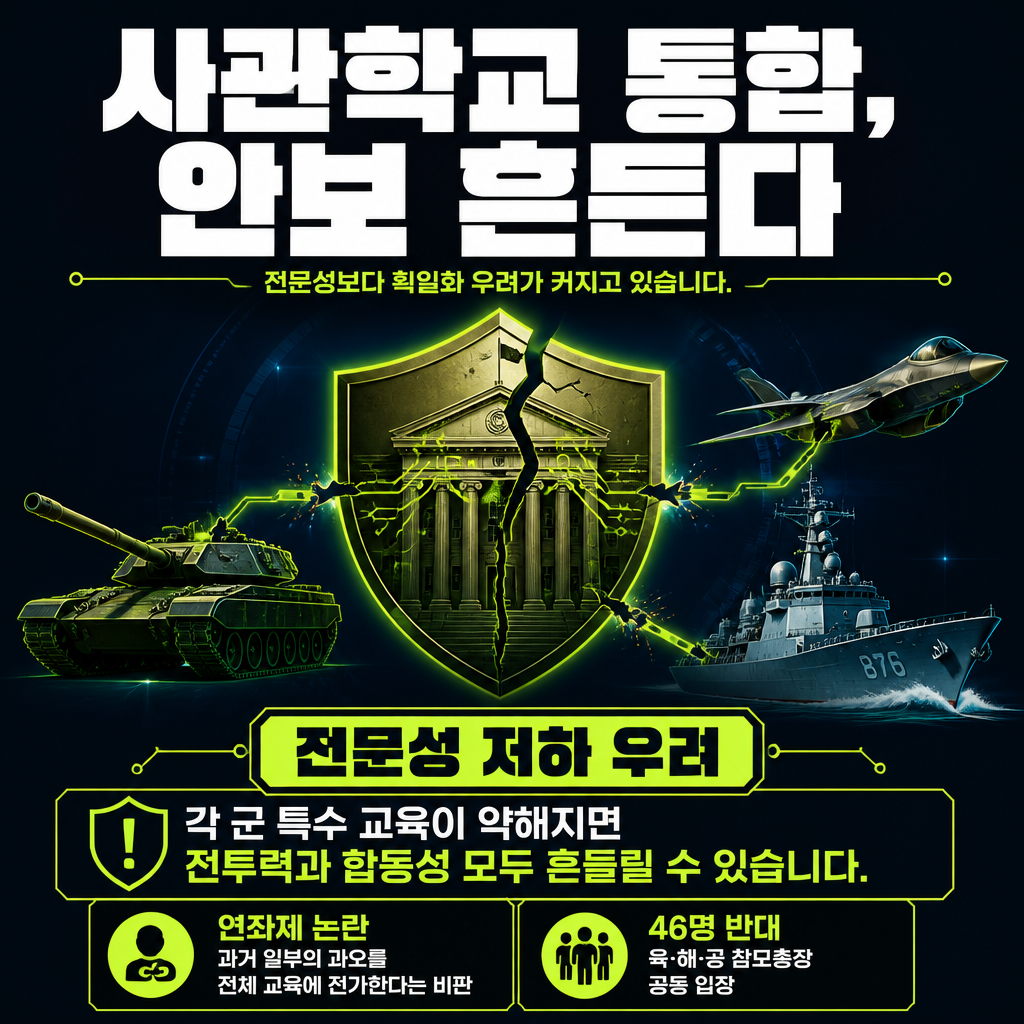 사관학교 통합, 안보 흔든다