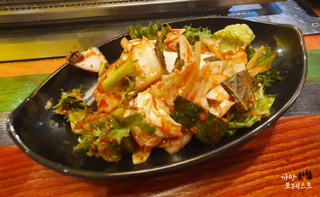 양갈비 설램 겉절이