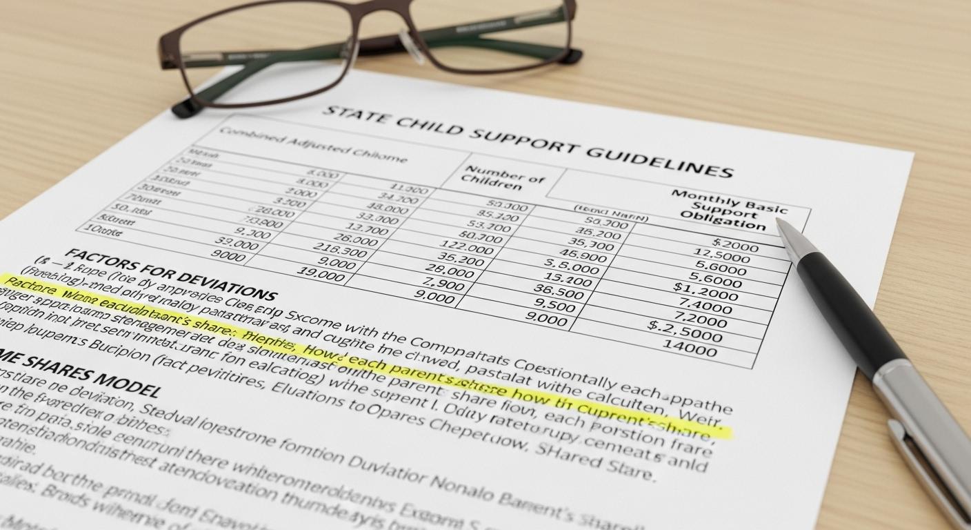 양육비산정기준표