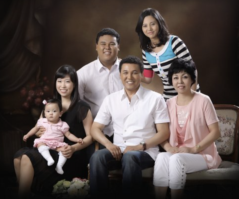 박일준 부인과 아들 딸 가족 사진