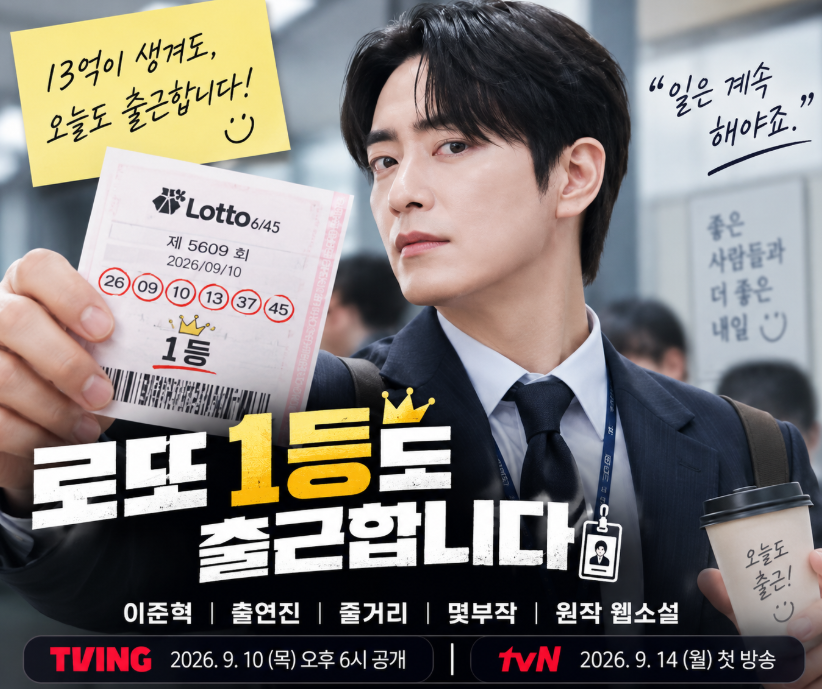 로또 1등도 출근합니다｜이준혁 출연진&middot;줄거리&middot;몇부작&middot;원작 웹소설&middot;공개일