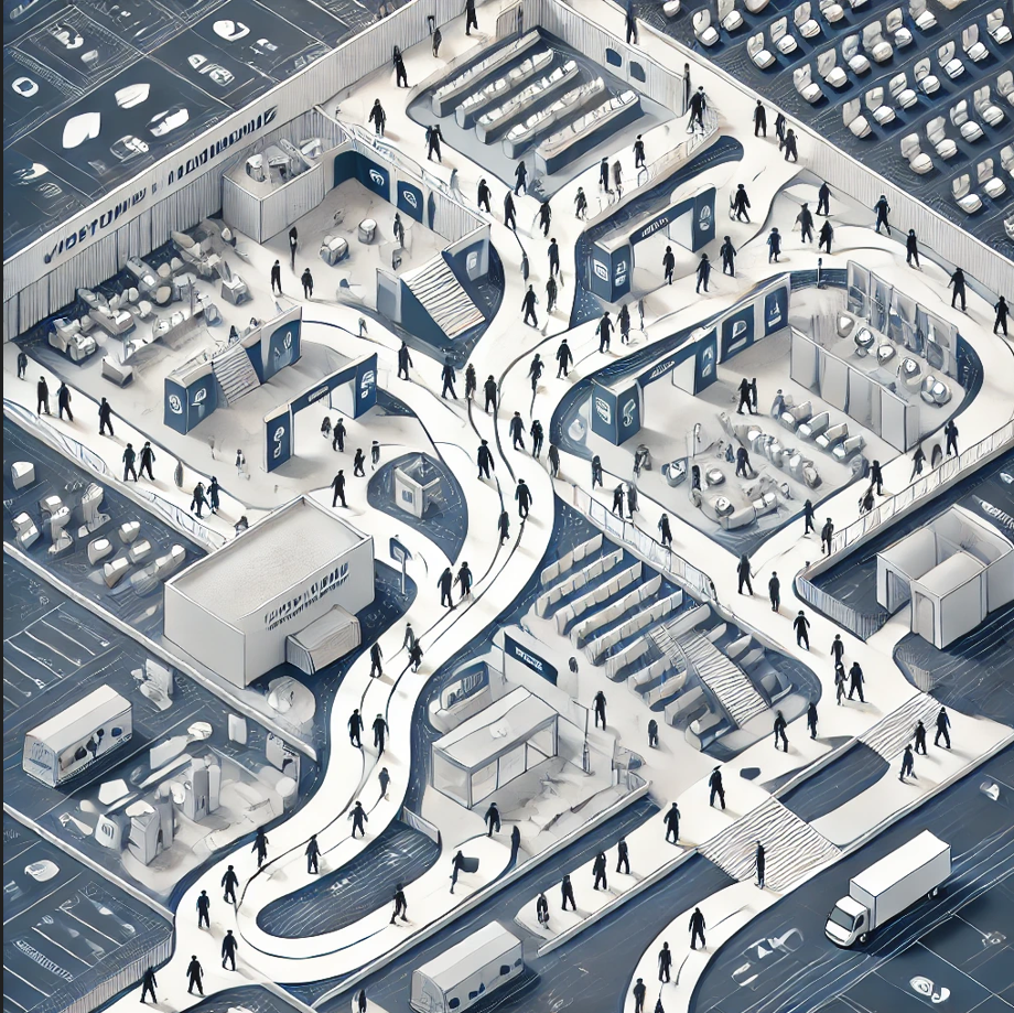 전시회 관람객 동선 분석