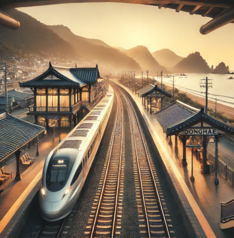 동해선 기차 여행 이미지