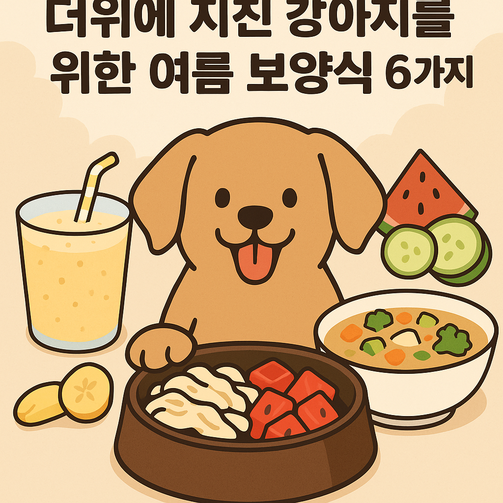 더위에 지친 강아지를 위한 여름보양식 6가지