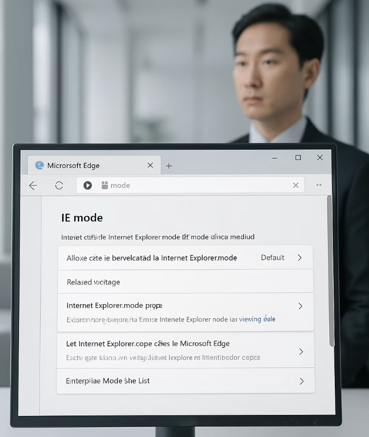 해결책, 엣지(Edge)의 IE 모드