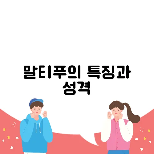 말티푸의 특징과 성격, 체중, 분양가를 알아보세요!