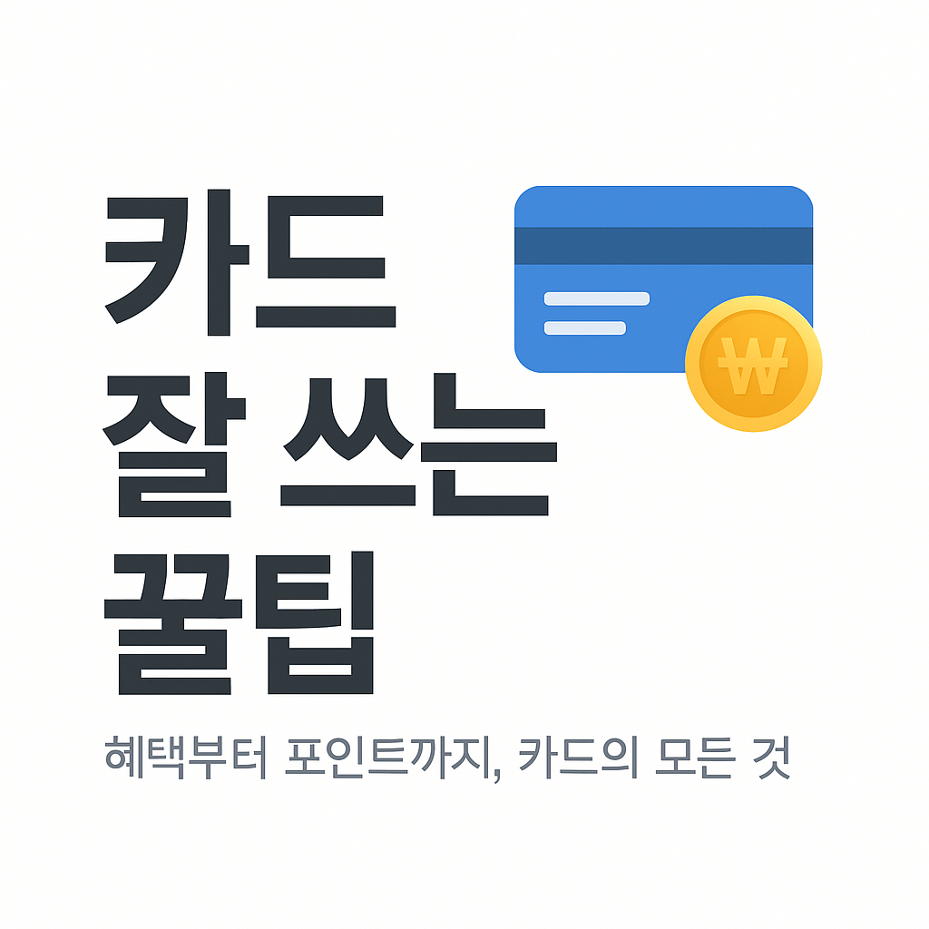 카드 잘 쓰는 꿀팁 요약