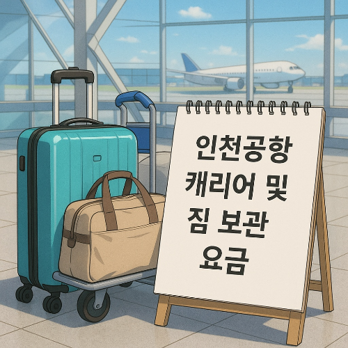 인천공항 캐리어 및 짐 보관 요금