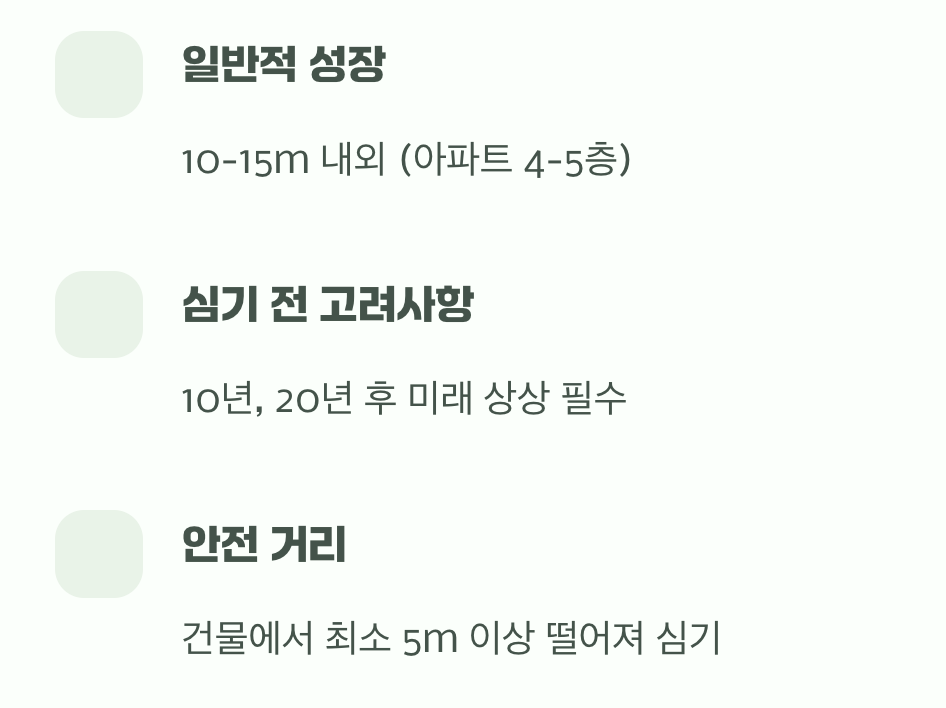 우리 집 정원에서는 얼마나 자랄까?