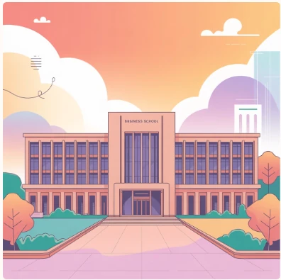 경영대학 예시 일러스트 이미지