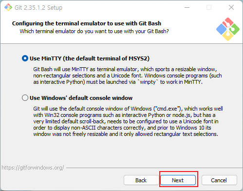 git 다운로드 및 설치하기