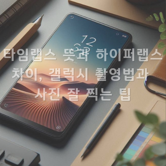 타임랩스 뜻과 하이퍼랩스 차이&amp;#44; 갤럭시 촬영법과 사진 잘 찍는 팁