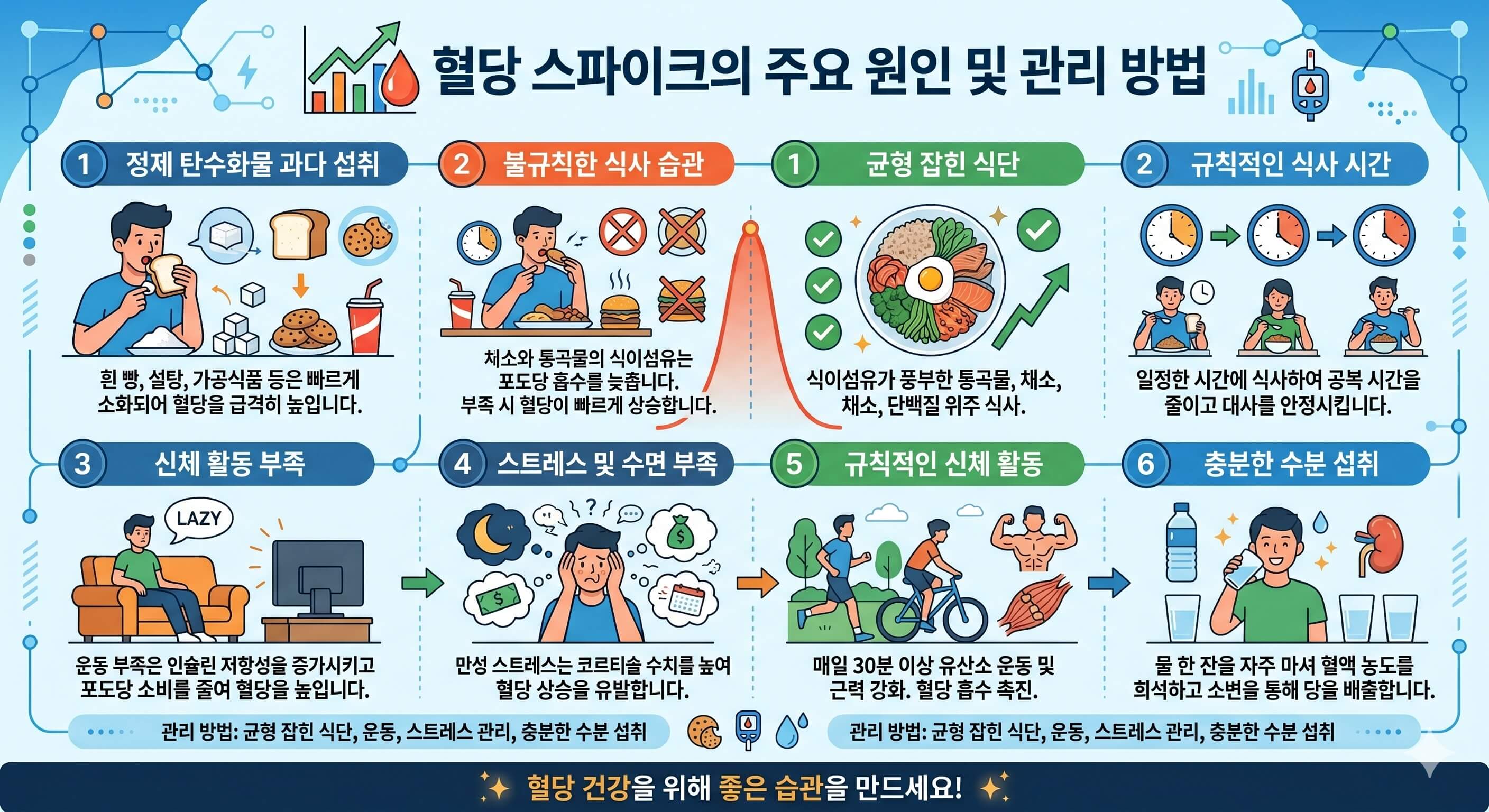 혈당 스파이크 관리 방법