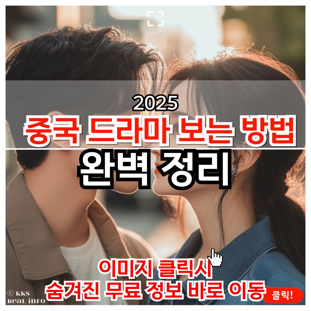 중국 드라마 보는 방법 정리본