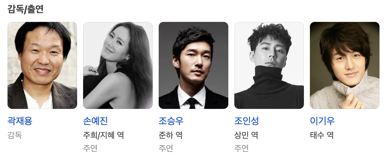 영화 클랙식 출연진