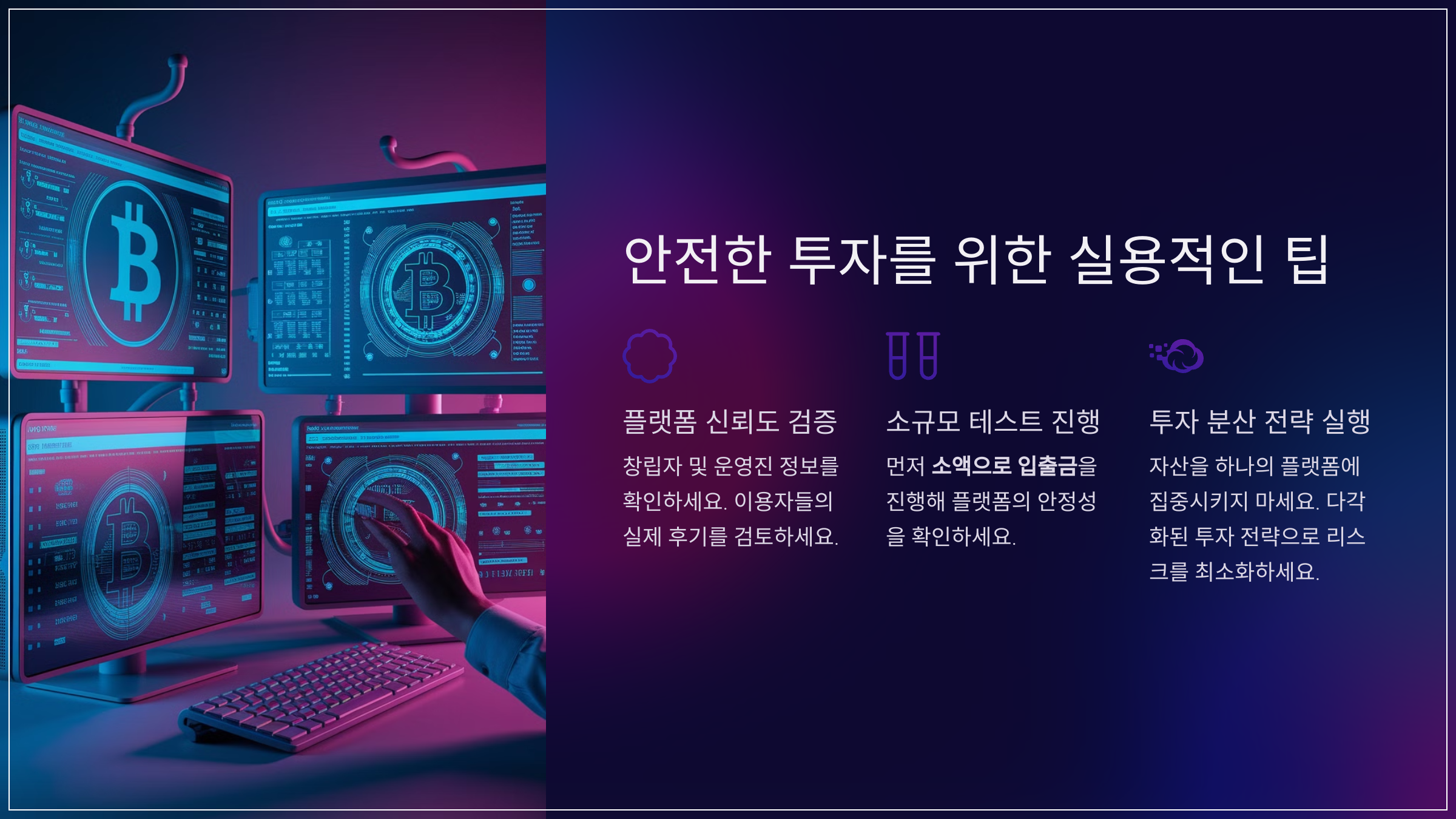 안전한 투자를 위한 실용적인 팁