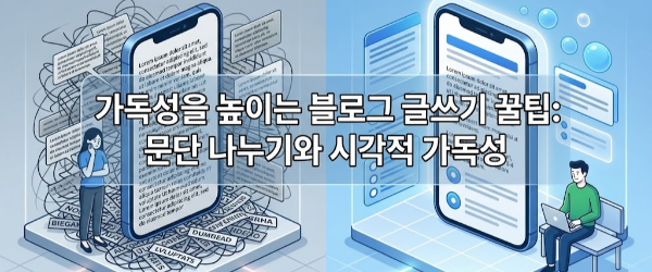 문단 나누기와 시각적 가독성