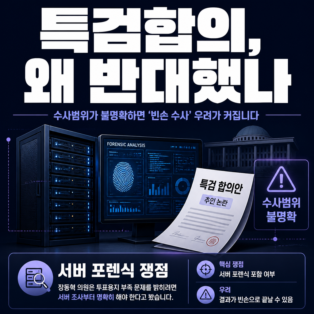 특검합의, 왜 반대했나