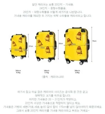 기내 반입 캐리어 사이즈 무게 총정리 완벽 가이드 매뉴얼_21
