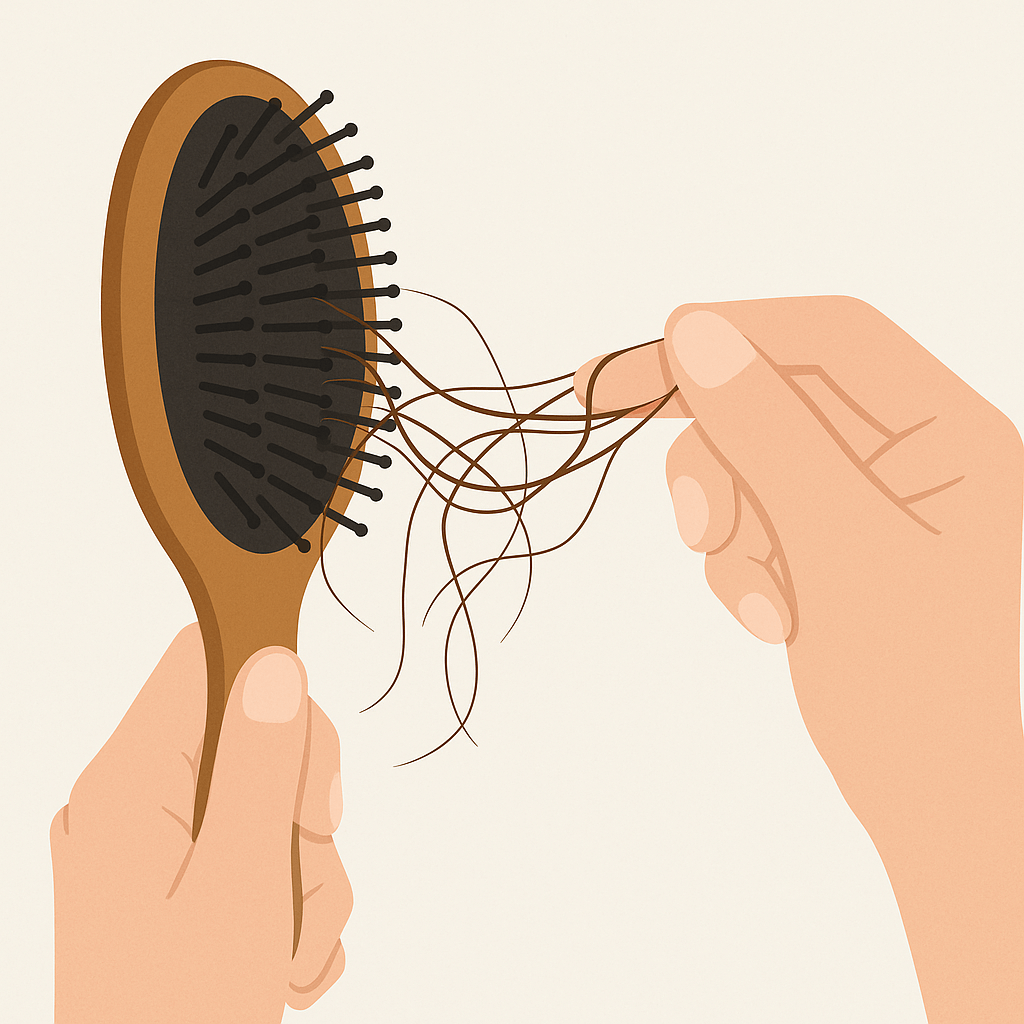 빗에-머리카락이-빠진-사진