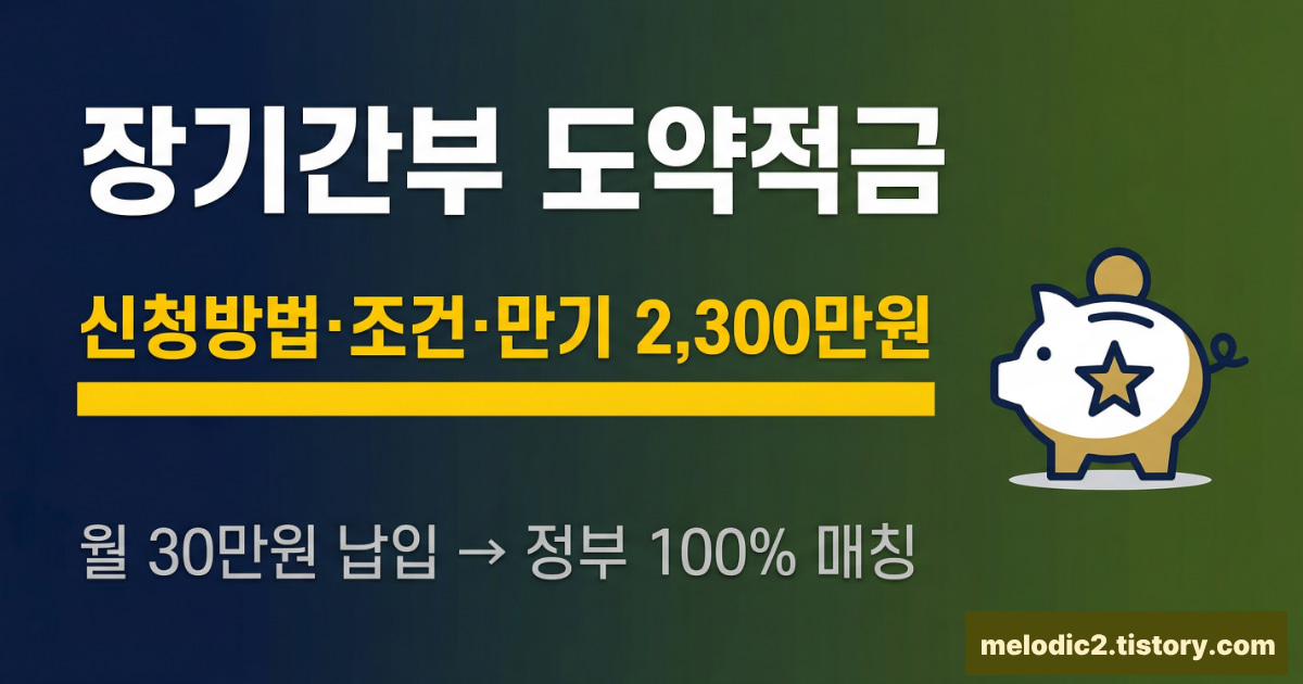 장기간부 도약적금 신청방법 조건 지원금액 총정리