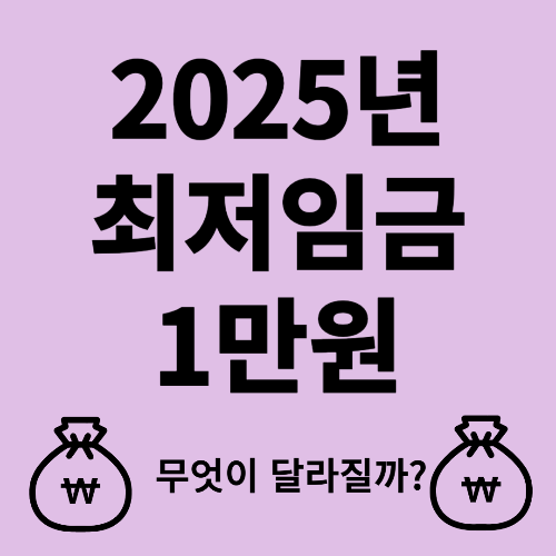 2025년 최저임금 총정리! 시급&middot;월급 계산부터 위반 여부까지