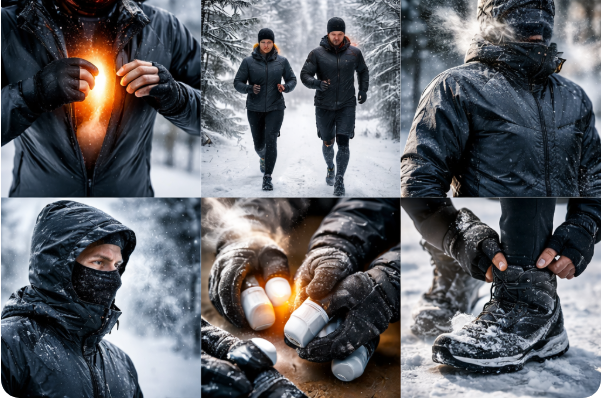 겨울철 러닝 레이어링 (히트텍, 방풍, 체온유지)