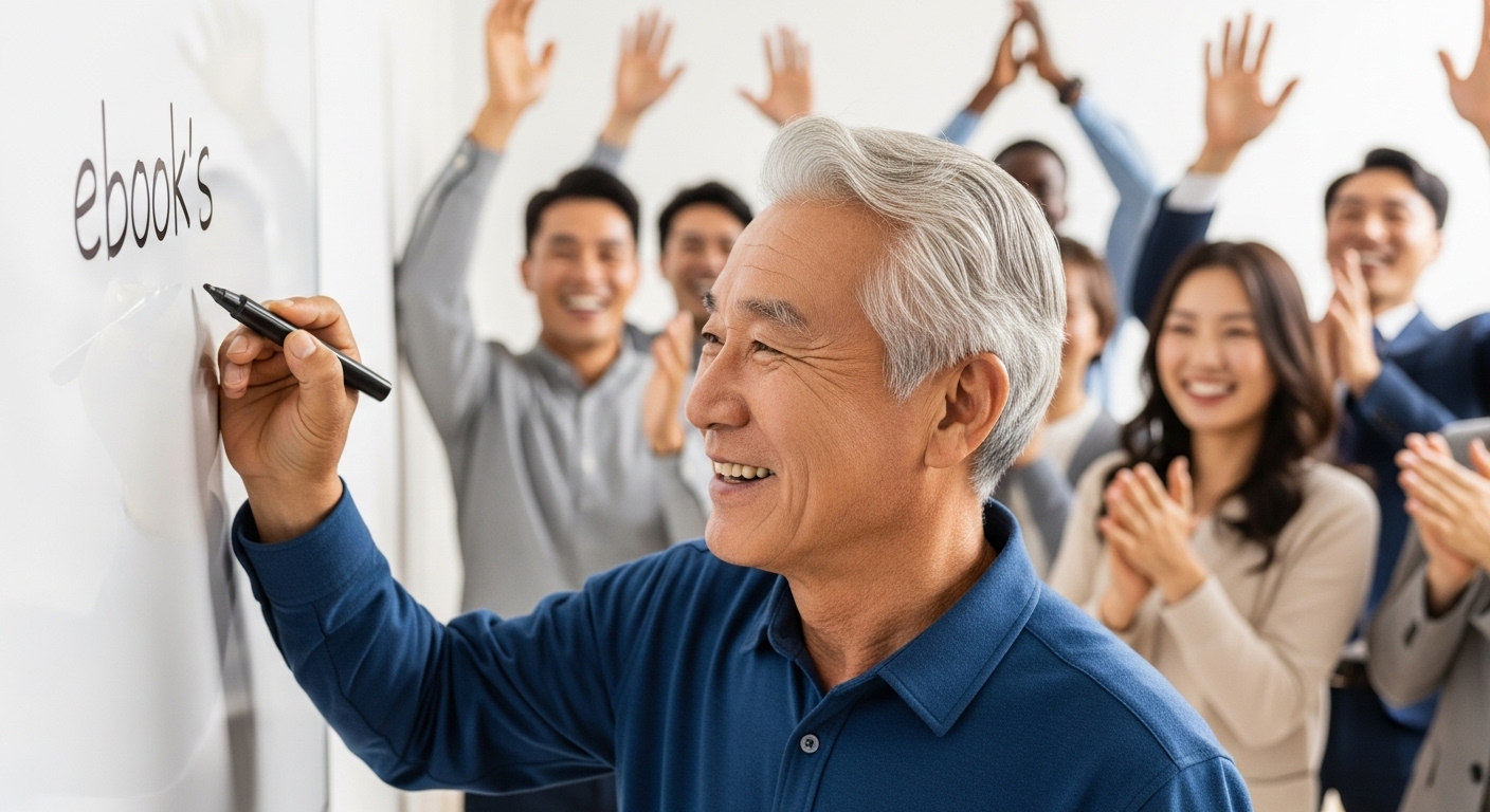 전자책 수업 발표 장면