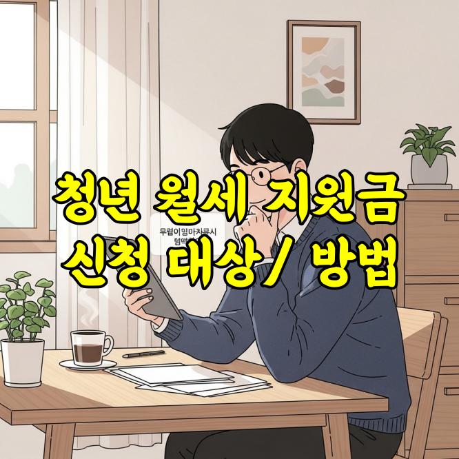 청년월세 지원금 신청방법 총정리|대상 및 조건, 꿀팁 안내