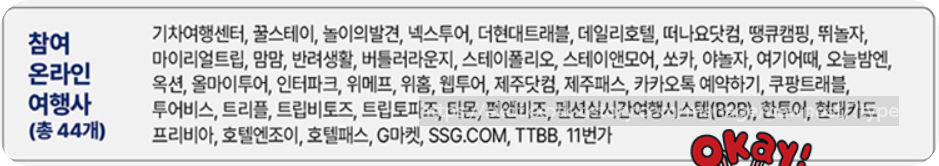 숙박 세일 페스타 참여 여행사