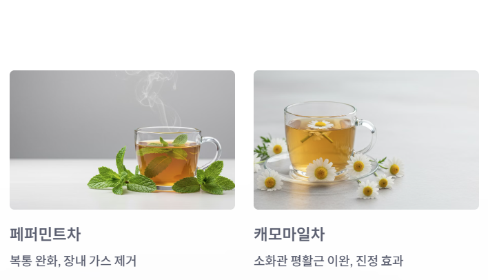 장염에 좋은 차