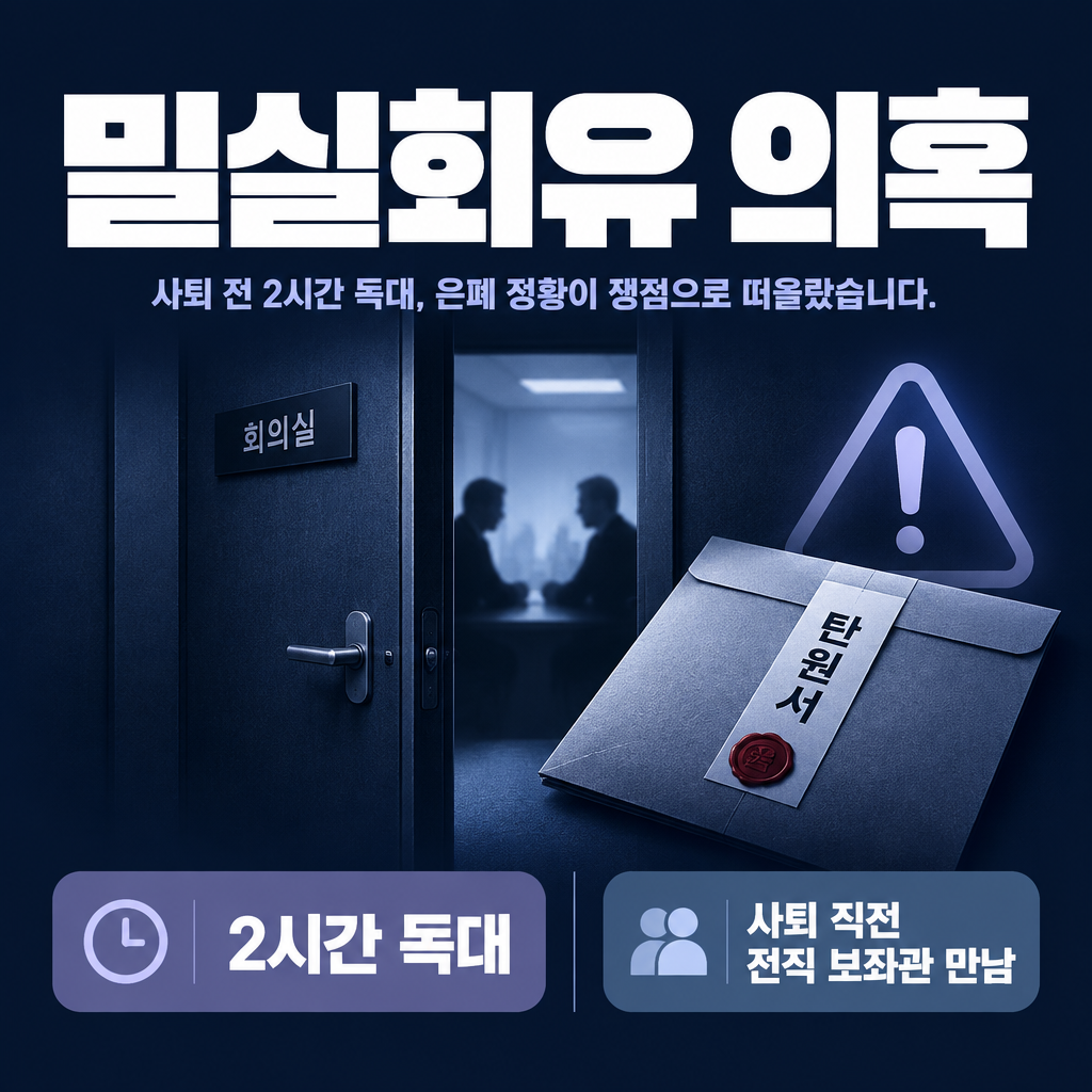 밀실회유 의혹