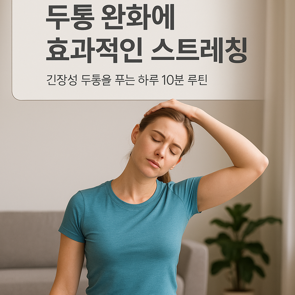두통 완화에 효과적인 스트레칭, 긴장성 두통을 푸는 하루 10분 루틴