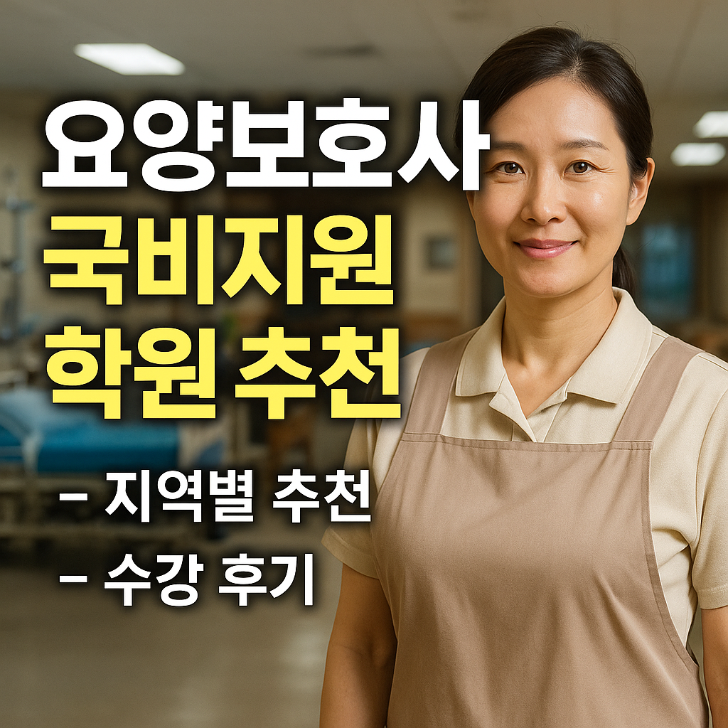 요양보호사 국비지원 학원 추천