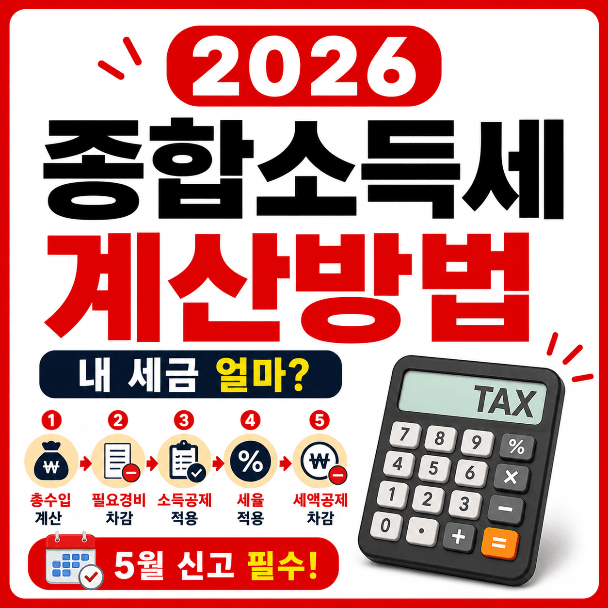 2026 종합소득세 계산방법 총정리
