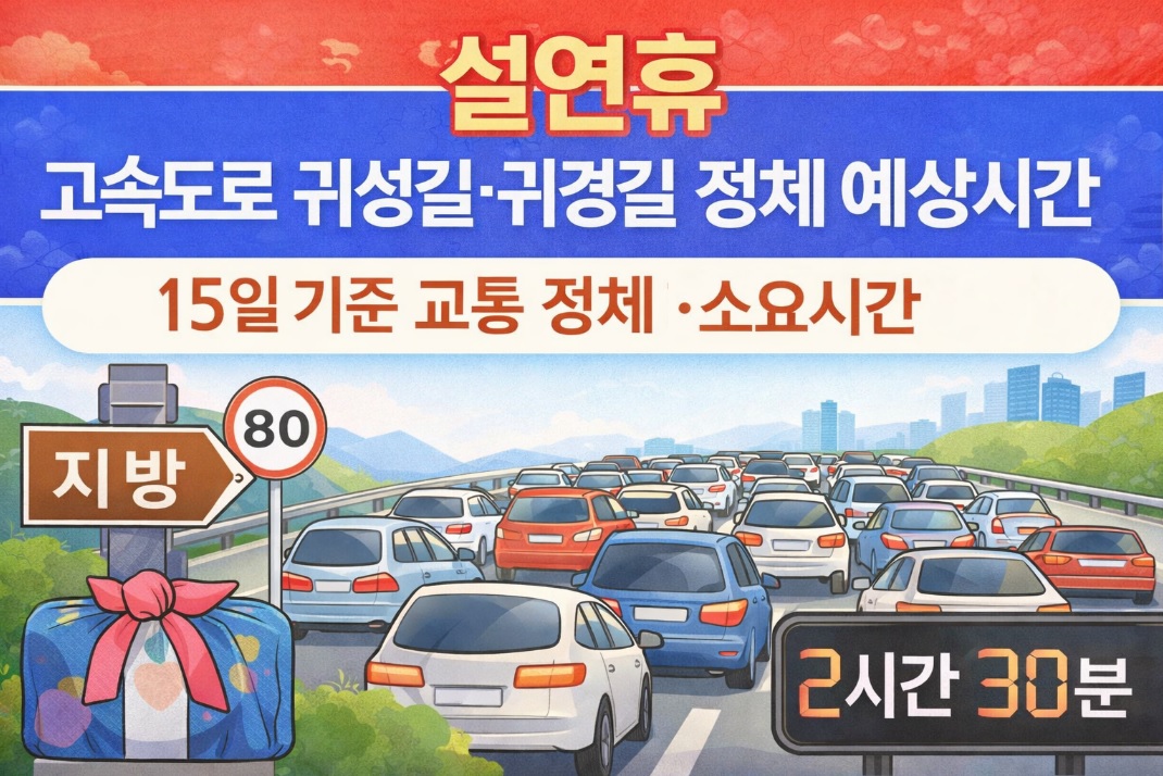 설연휴 고속도로 귀성길&middot;귀경길 정체 예상시간