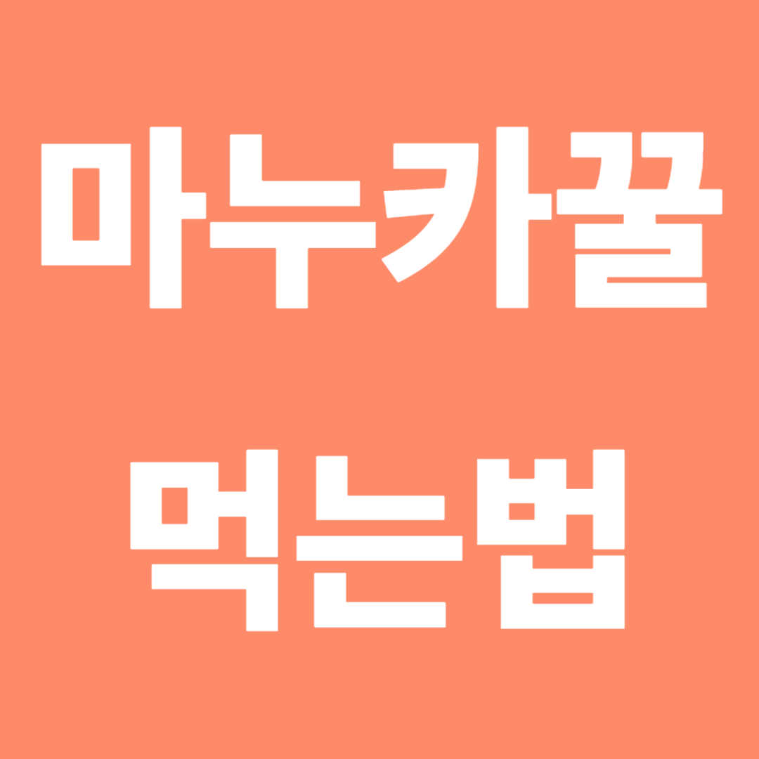 마누카꿀 먹는법