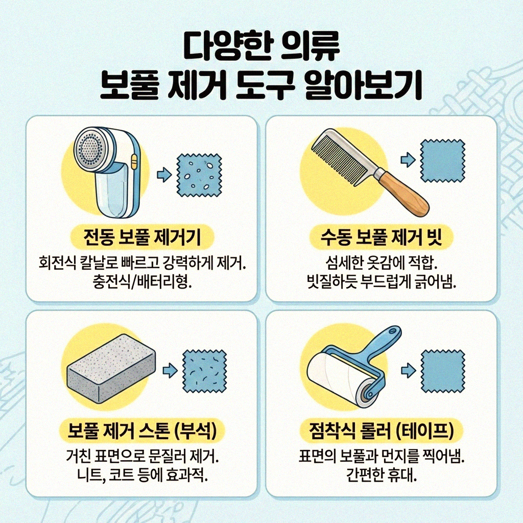 옷의 보풀 걱정 끝 의류 보풀 제거 도구 제대로 사용해 봐요