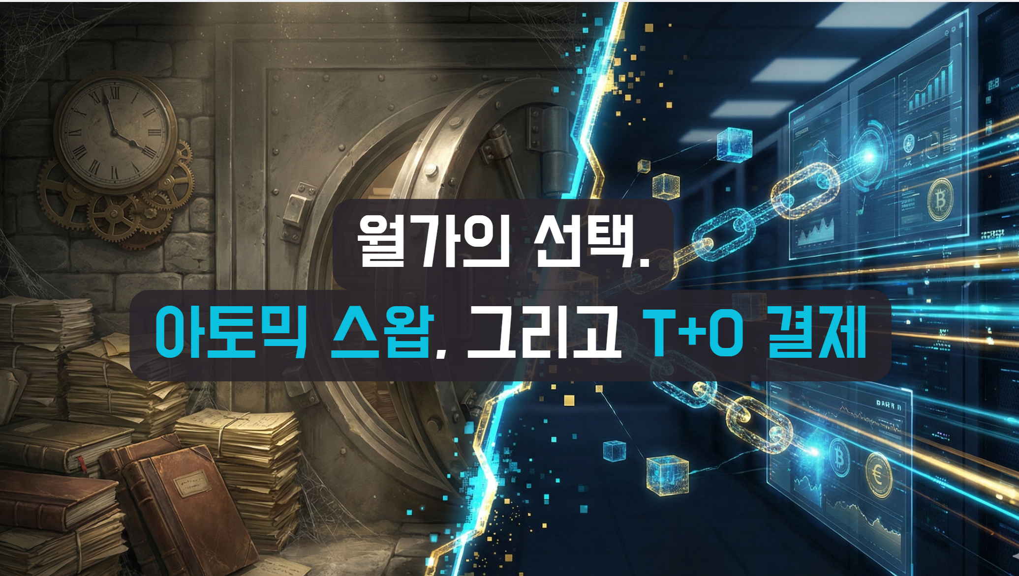 월가가 블록체인을 선택한 진짜 이유: T+0 결제와 아토믹 스왑