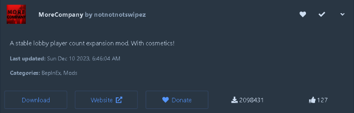 리썰 컴퍼니 모드