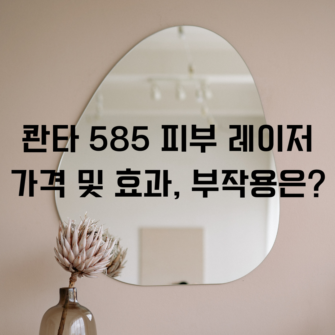 콴타 585 피부 레이저 가격