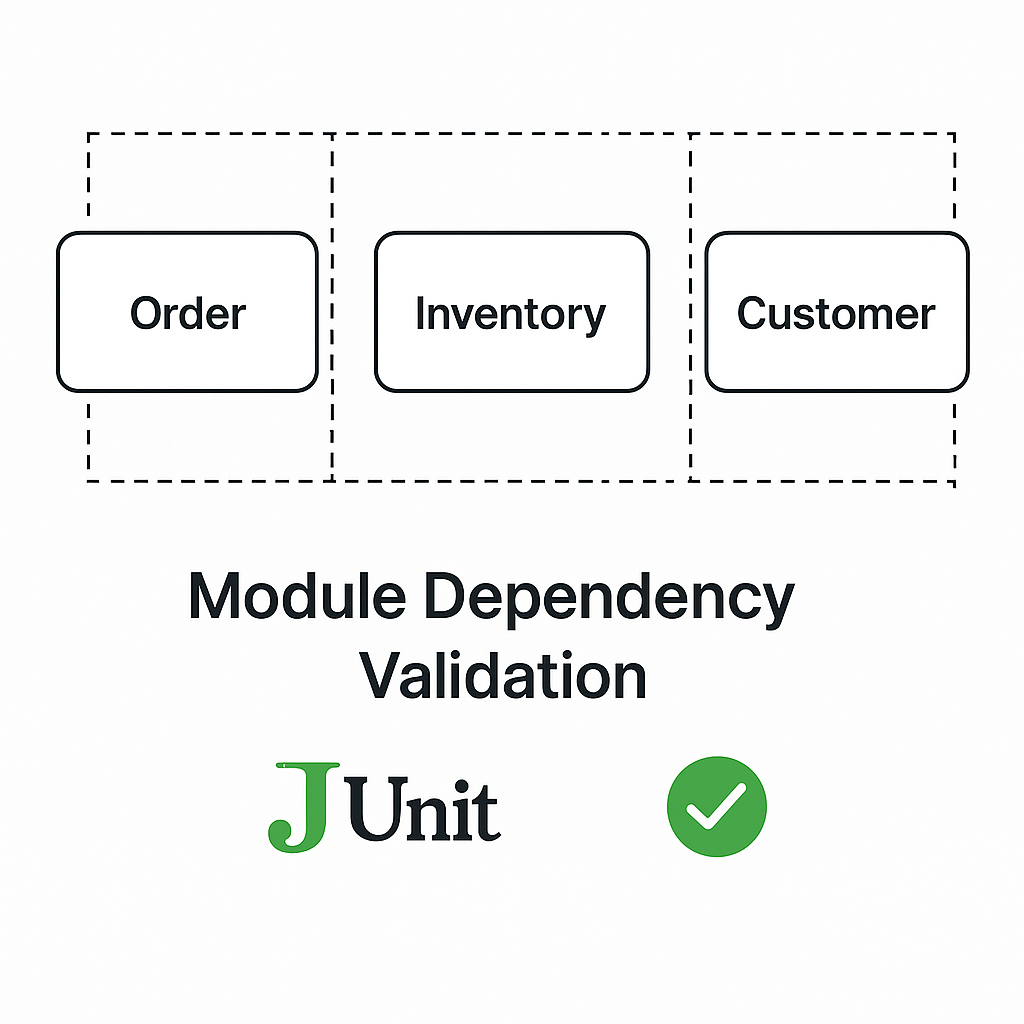 모듈 의존성 그래프 및 테스트 결과