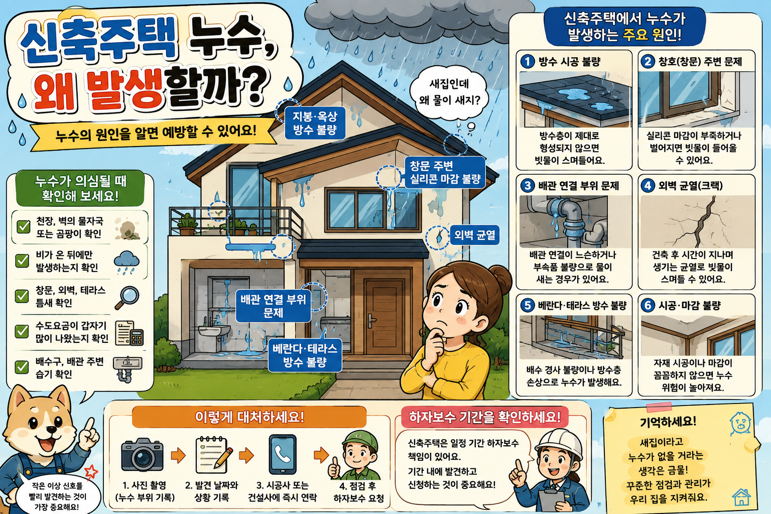 신축주택 누수, 왜 발생할까?