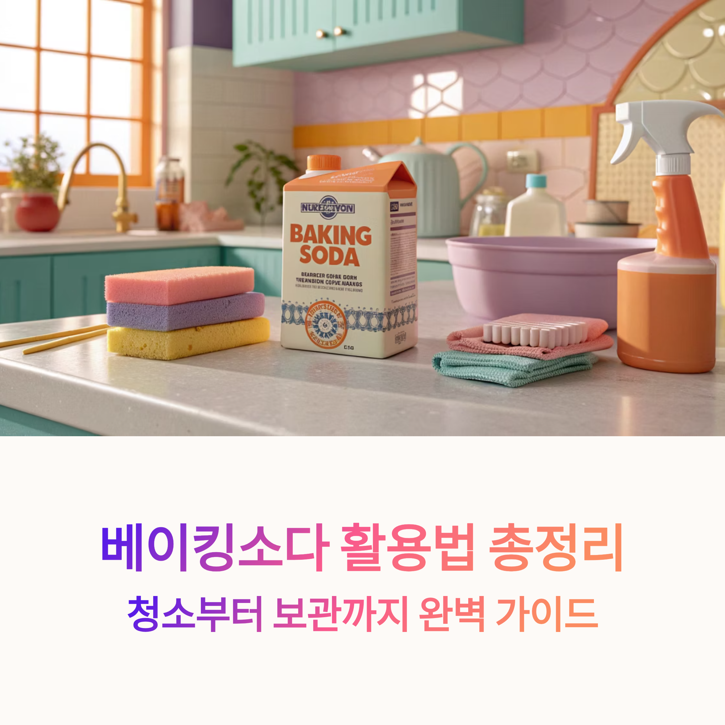 베이킹소다 활용법 총정리! 청소부터 보관까지 완벽 가이드