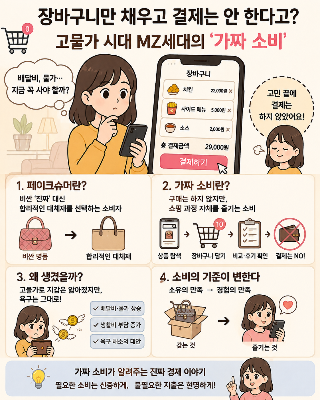 MZ세대의 가짜 소비와 페이크슈머