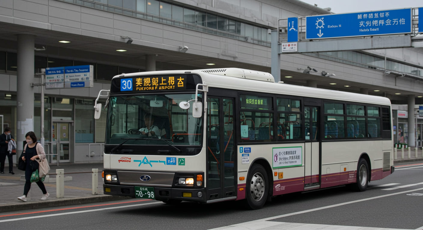 후쿠오카 공항에서 하카타역으로 가는 주요 버스 노선2